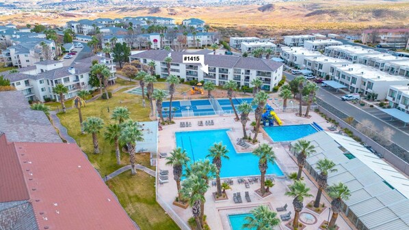 Exterior - Perfect Family Escape - 3 Bed Condo w/ Pools (St. George)