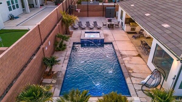 A heated pool