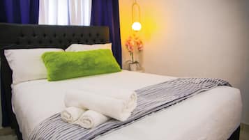 2 slaapkamers, een strijkplank/strijkijzer, gratis wifi, beddengoed