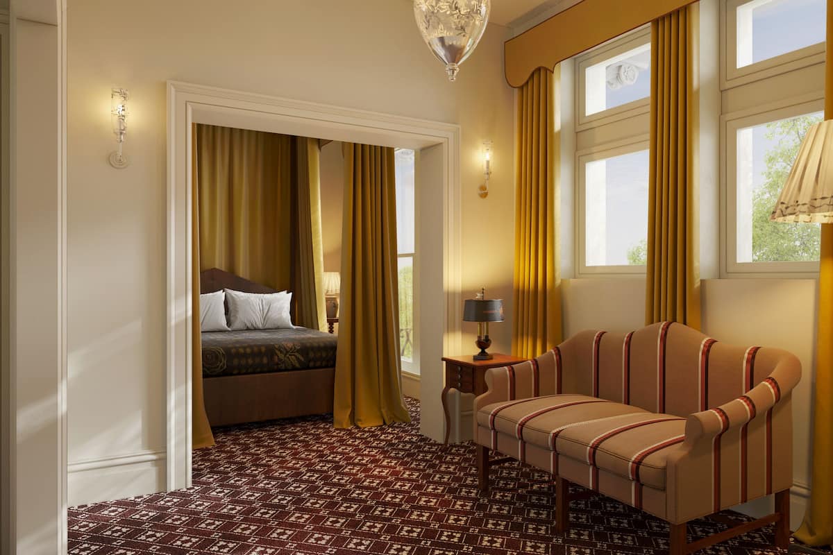 Junior suite, 1 queensize bed | 1 slaapkamer, Italiaanse Frette-lakens, luxe beddengoed