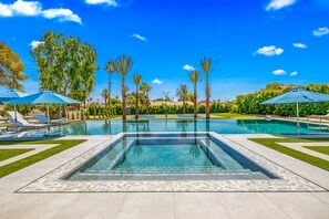 屋外プール、温水プール