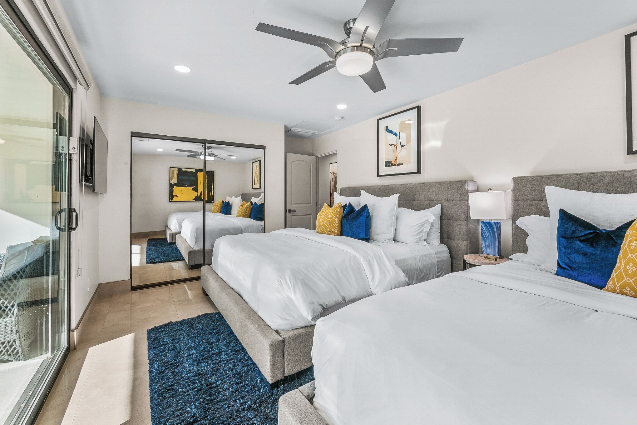 5 habitaciones, tabla de planchar con plancha y wifi gratis 