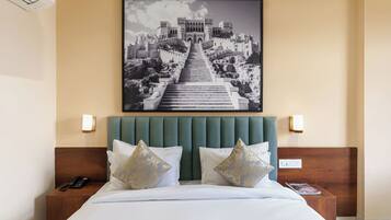 Kamar Double Superior, Bebas Asap Rokok, pemandangan gunung | 1 kamar tidur, setrika/meja setrika, dan seprai linen