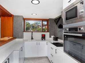 Microwave, oven, dishwasher, toaster