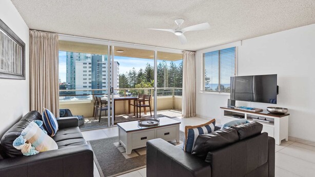Living area - Welcome to your seaside sanctuary at Wyuna Apartments! (Gold Coast)