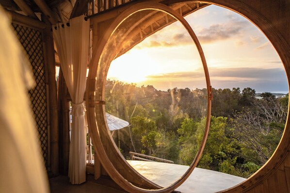 Vue depuis l’hébergement