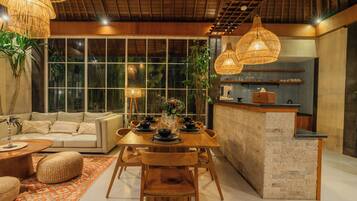 Family Villa, Private Pool | In-room dining