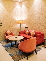 In-room safe, desk, laptop workspace, soundproofing