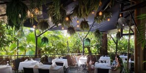 Outdoor dining - Port Ridge; The Hill Penthouse (Port Douglas)