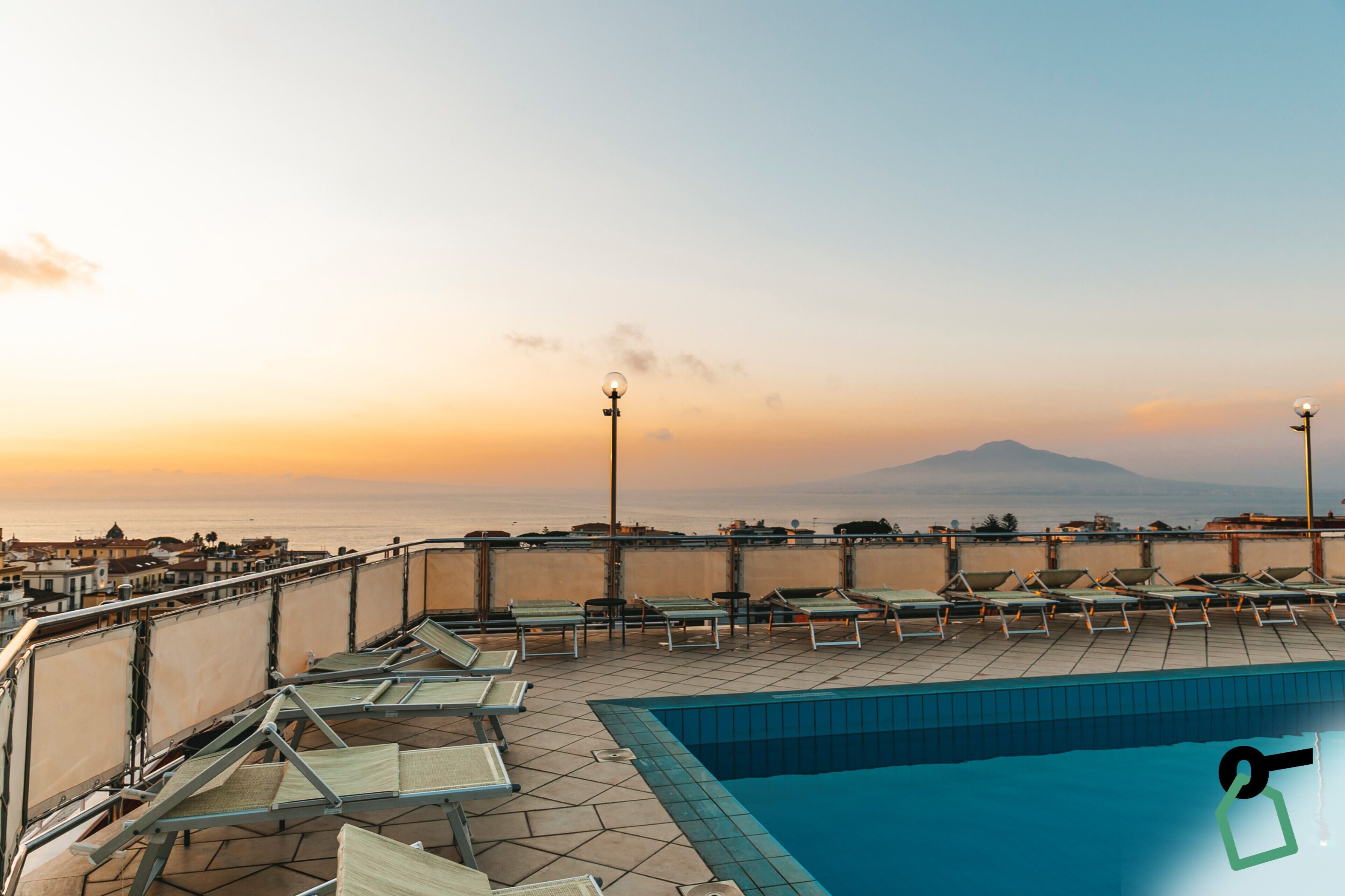 Outdoor pool, open 9:00 AM to 6:00 PM, sun loungers