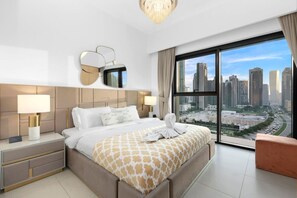 2 bedrooms, desk, iron/ironing board, travel cot