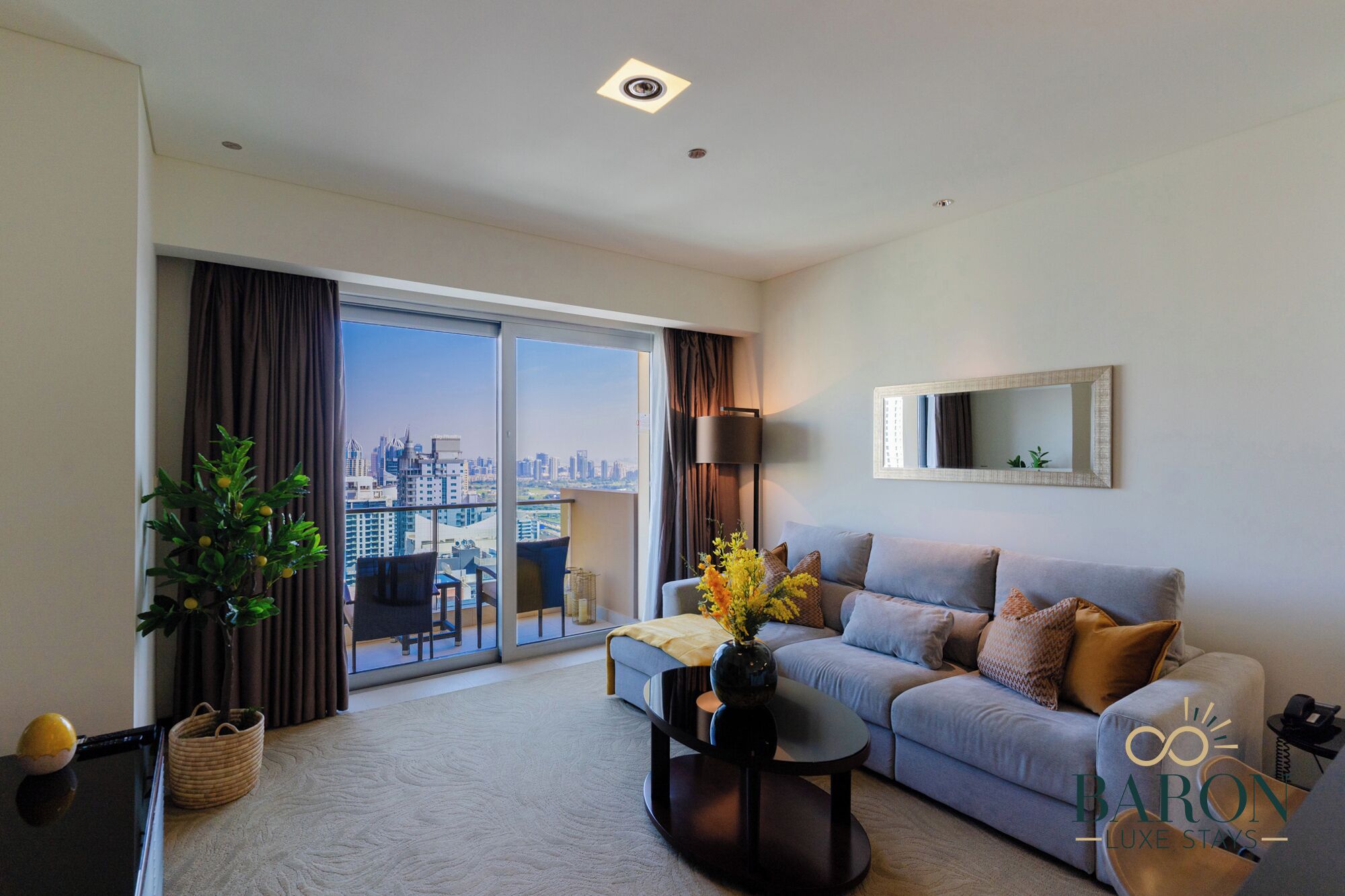 52-inch flat-screen TV with cable channels, streaming services, offices