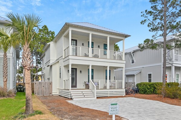 Exterior - New Seagrove Home - Steps to Beach, Bikes, Pool (Seagrove Beach)