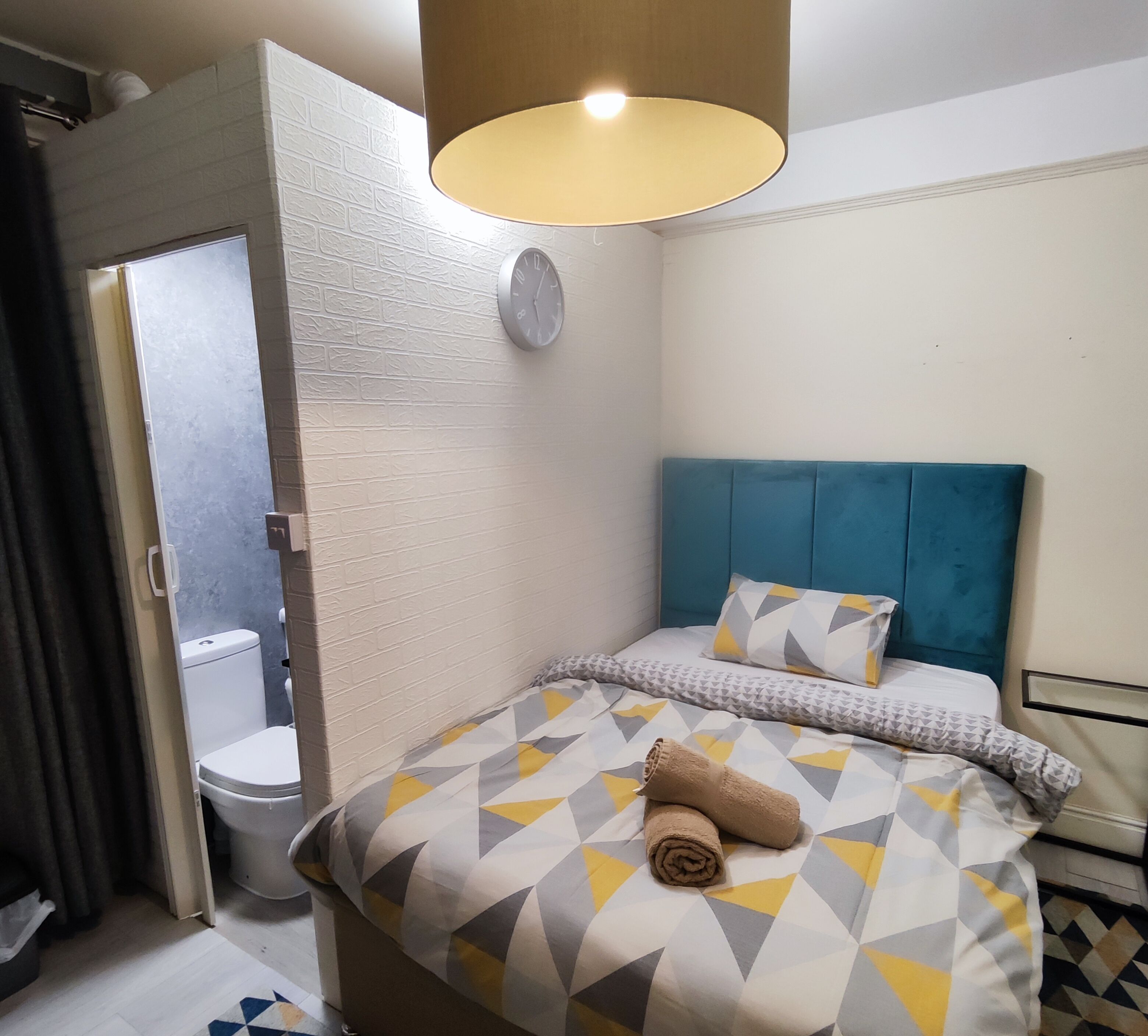 Blackout drapes, iron/ironing board, free WiFi, bed sheets