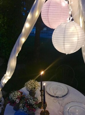 Outdoor banquet area - 1 Bedroom Agritourism property in Cortona (Cortona)