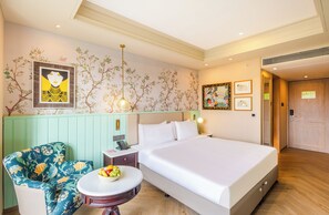 Habitación Deluxe, vista a la colina | Decoración personalizada, muebles diferentes, escritorio y wifi gratis 