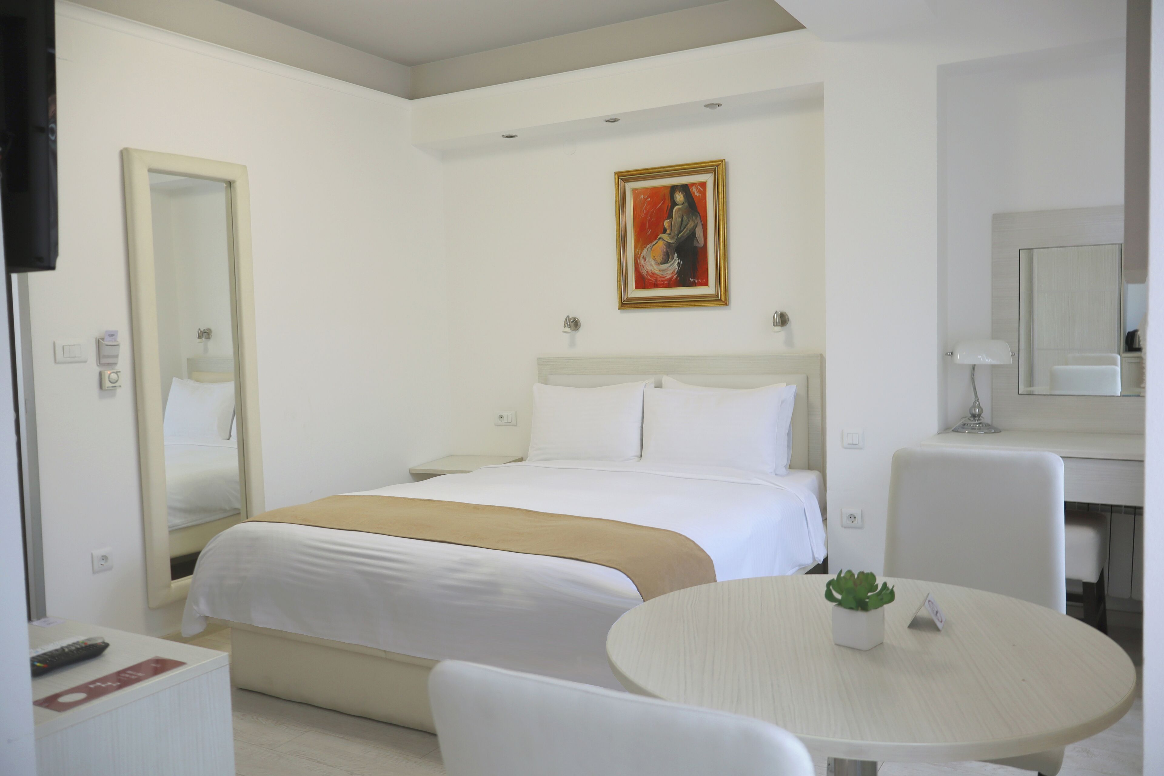 Premium bedding, down duvets, individually decorated