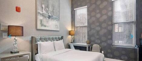 1 bedroom, desk, iron/ironing board, WiFi