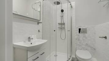 Een douche, een haardroger