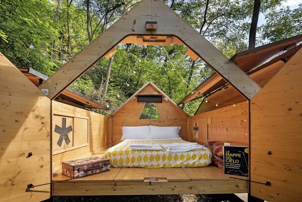 1 makuuhuone, vuodevaatteet