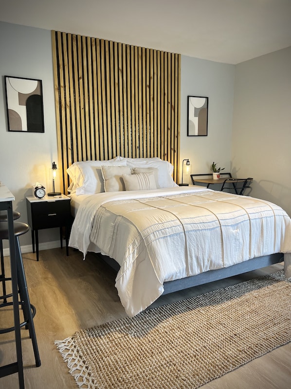 1 makuuhuone, silitysrauta/-lauta, ilmainen Wi-Fi, vuodevaatteet