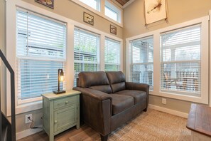 Televisión y chimenea 