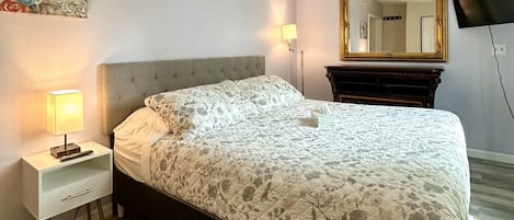 2 bedrooms, iron/ironing board, free WiFi, bed sheets