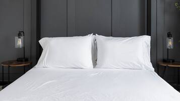 1 bedroom, desk, iron/ironing board, travel crib