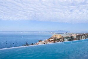 Panoramic rooftop views that stretch from the Romantic Zone to the horizon - Amapas Oasis | Pool & Private BBQ (Puerto Vallarta)