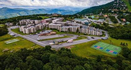 Condo skiing indoor pool hot tub sauna fitness WiFi on Beech Mountain