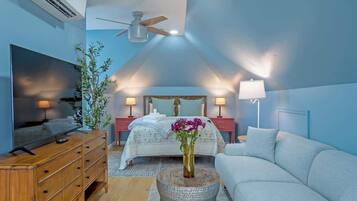 3 habitaciones, tabla de planchar con plancha, cuna de viaje y wifi