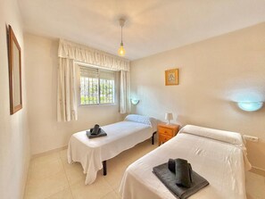 1 bedroom, iron/ironing board, bed sheets
