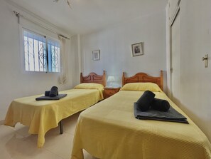1 bedroom, iron/ironing board, bed sheets