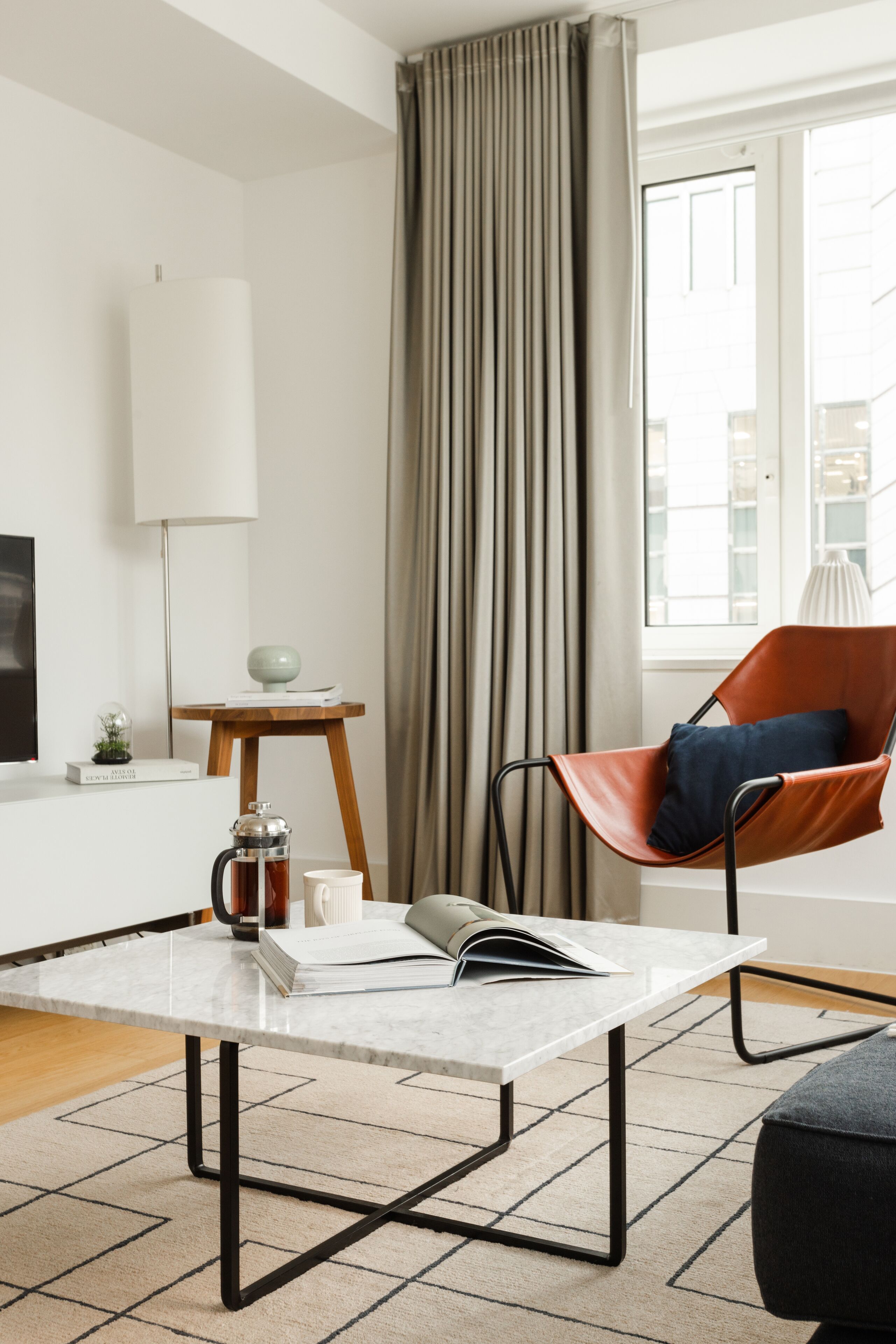 Apartment, 1 Bedroom | Living area | LCD TV