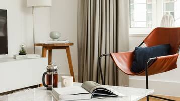 Apartment, 1 Bedroom | Living area | LCD TV