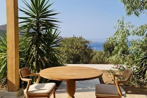 Outdoor dining - Tilos Villa - Apartment Comfort (Tilos)