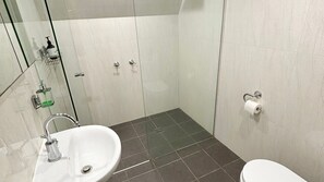Shower, toilet paper