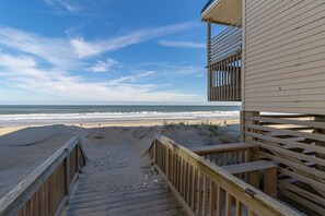 Beach - Oceanfront Home with Views just Steps from the Sand at Up-Front by Sun Realty (South Nags Head)