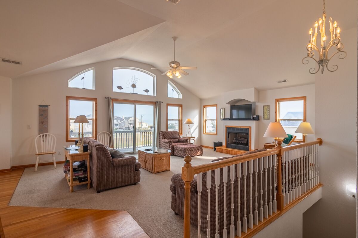 TV, DVD player, foosball, stereo