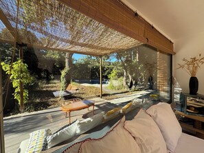 Terrace/patio - Bergerie Baracco Argia, Piscine et Maquis et Tradition Corse Pour 7 Personnes (Barbaggio)