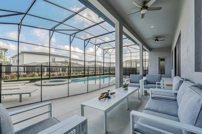 EV_6283 - 15 Bed 14.5 Baths Villa with Screened-In Private Pool with Spillover S