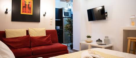 1 makuuhuone, silitysrauta/-lauta, Wi-Fi, vuodevaatteet