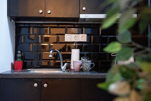 Fridge, stovetop, coffee/tea maker, electric kettle - Beautiful studio close to the archaeological museum (Athina)