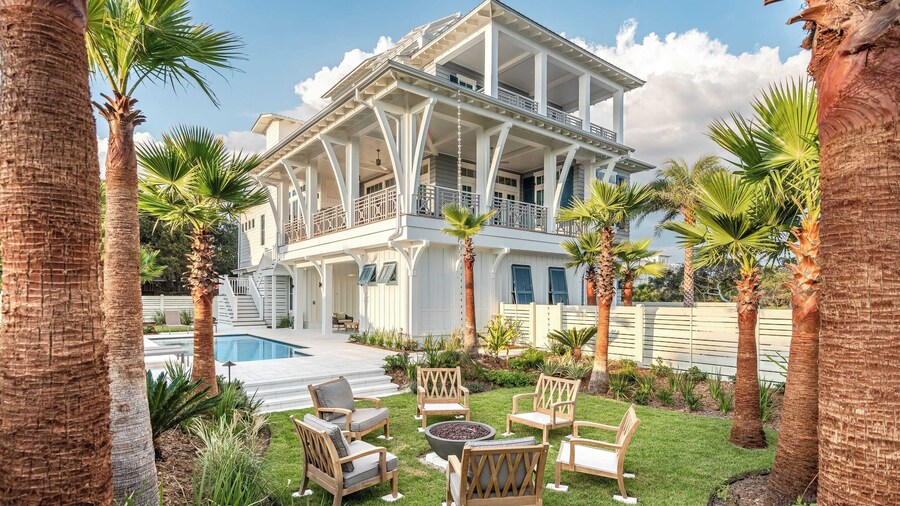 Rooftop Deck, Gulf View, Pool, Firepit, Walk to Public Beach & Rosemary Beach