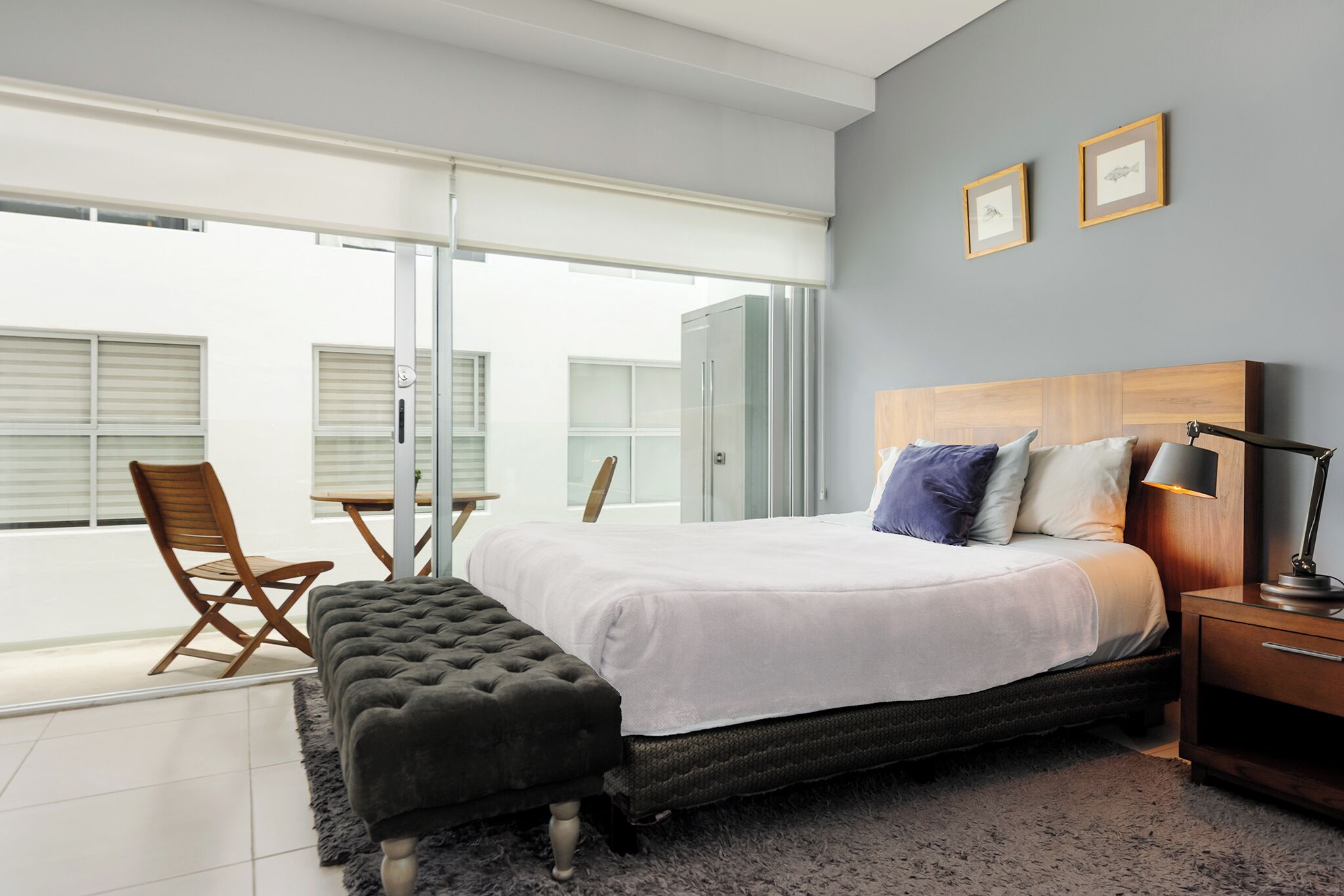 Departamento de lujo, 1 cama Queen size y sofá cama, balcón, vista a la ciudad | 1 habitación, decoración personalizada y muebles diferentes 