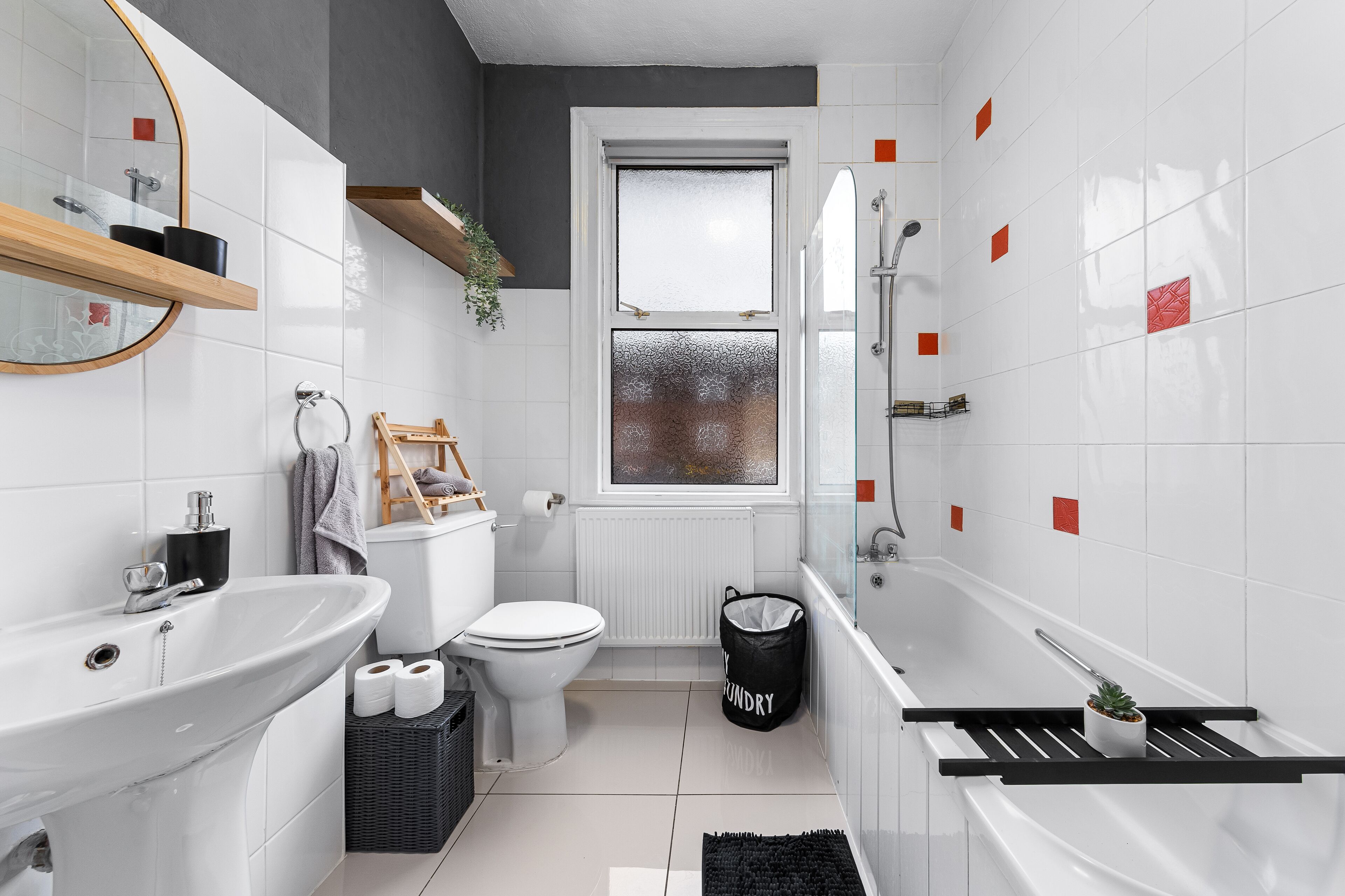 Appartamento | Bagno | Combinazione doccia/vasca, vasca da bagno a immersione totale