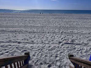 Sun loungers, beach towels