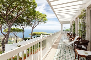 Property grounds - Private Villa with sauna, WIFI, private pool, A/C, TV, patio, panoramic view, close to Sorrento (Massa Lubrense)
