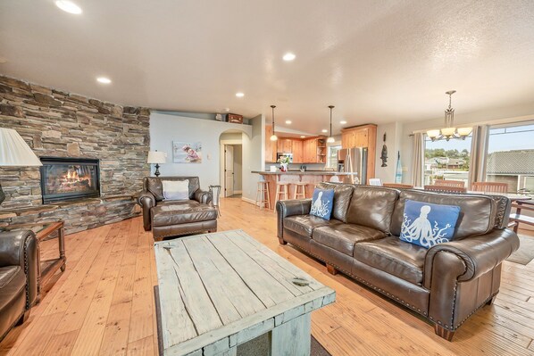 TV, fireplace, DVD player, table football