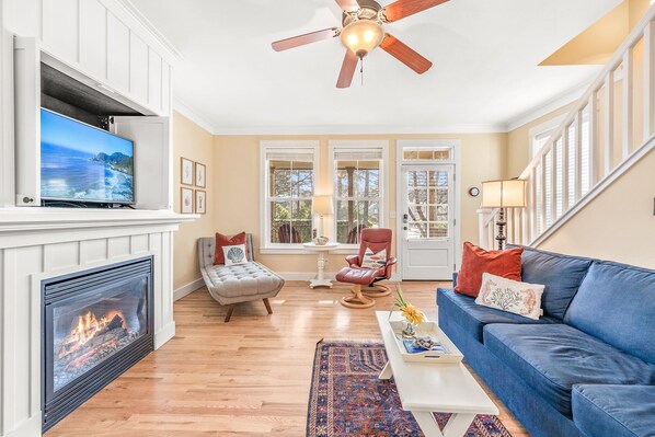 Fernseher, Kamin, Videospiele